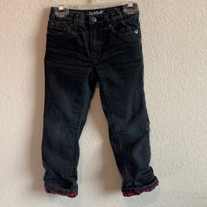 Cat & Jack toddler boys black jeans with cinch waist
